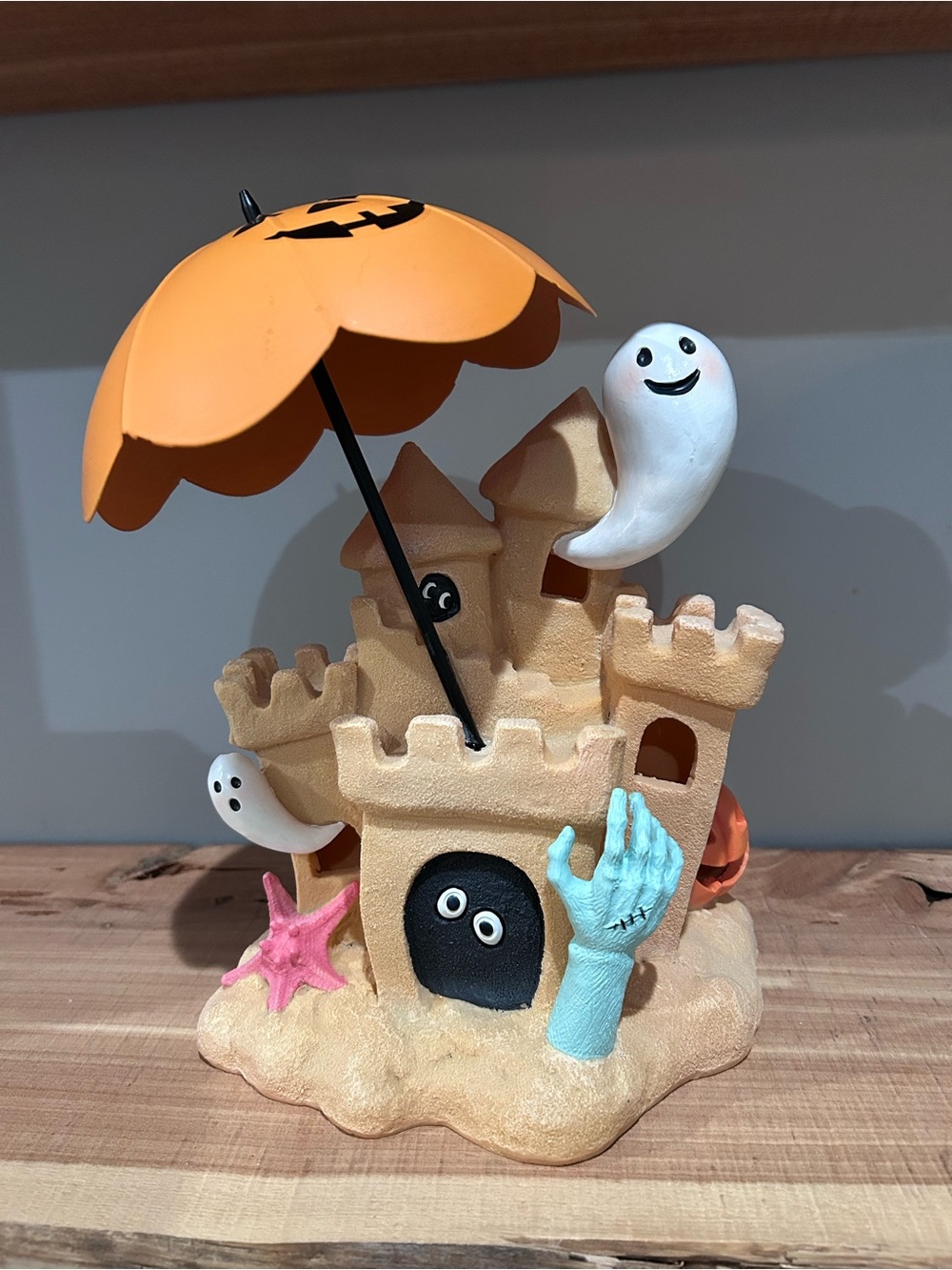 Summerween LED Ghost Sandcastle